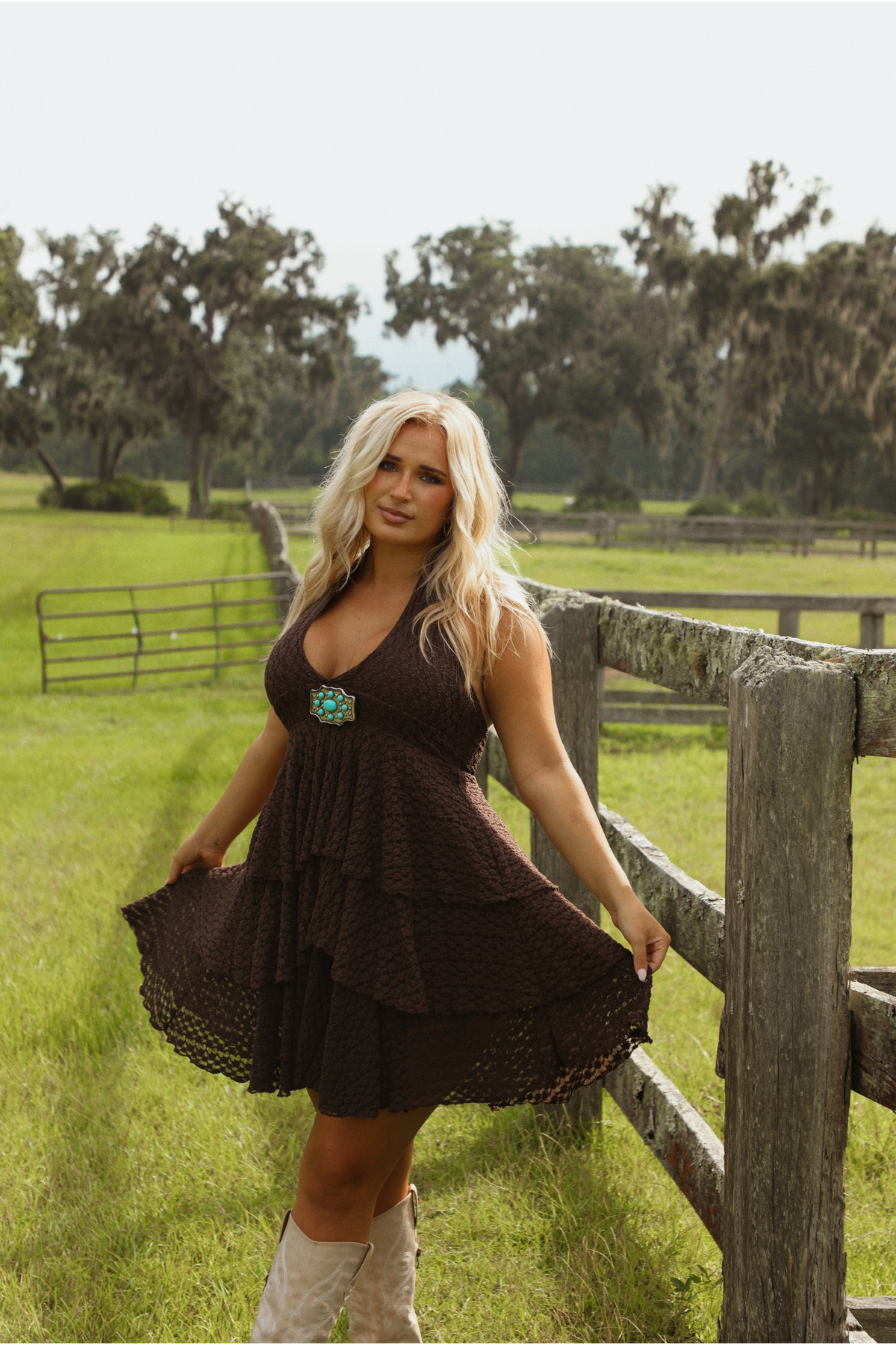 Misunderstood Dress: Brown