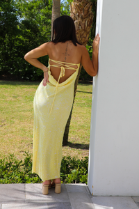 Day In The Sun Maxi Dress: Yellow/White