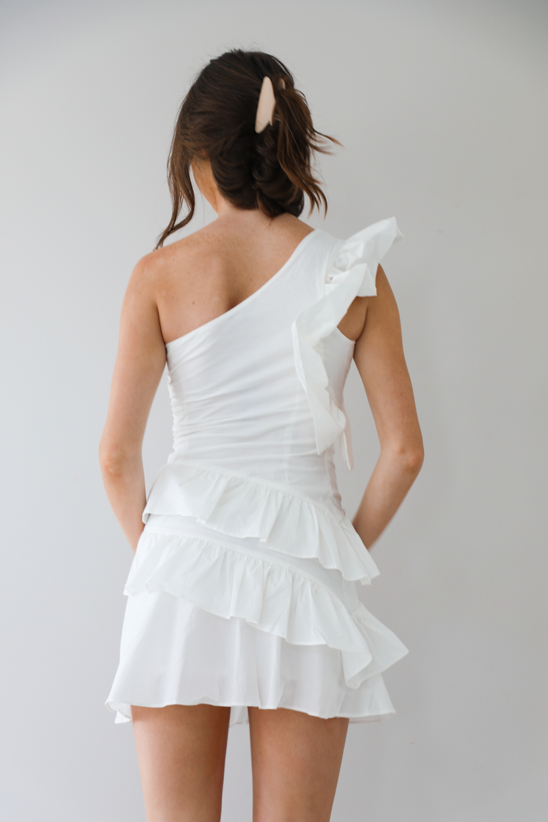 Never Holding Back Dress: White