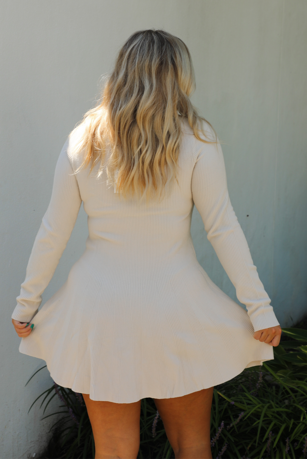 PRE-ORDER: Sure Thing Sweater Dress: Cream