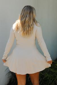 PRE-ORDER: Sure Thing Sweater Dress: Cream