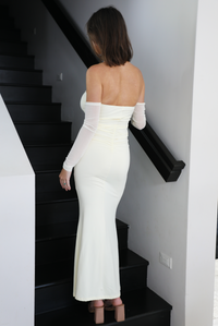 Ready To Go Maxi Dress: Cream
