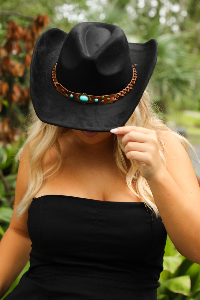 Georgia Cowgirl Hat: Black