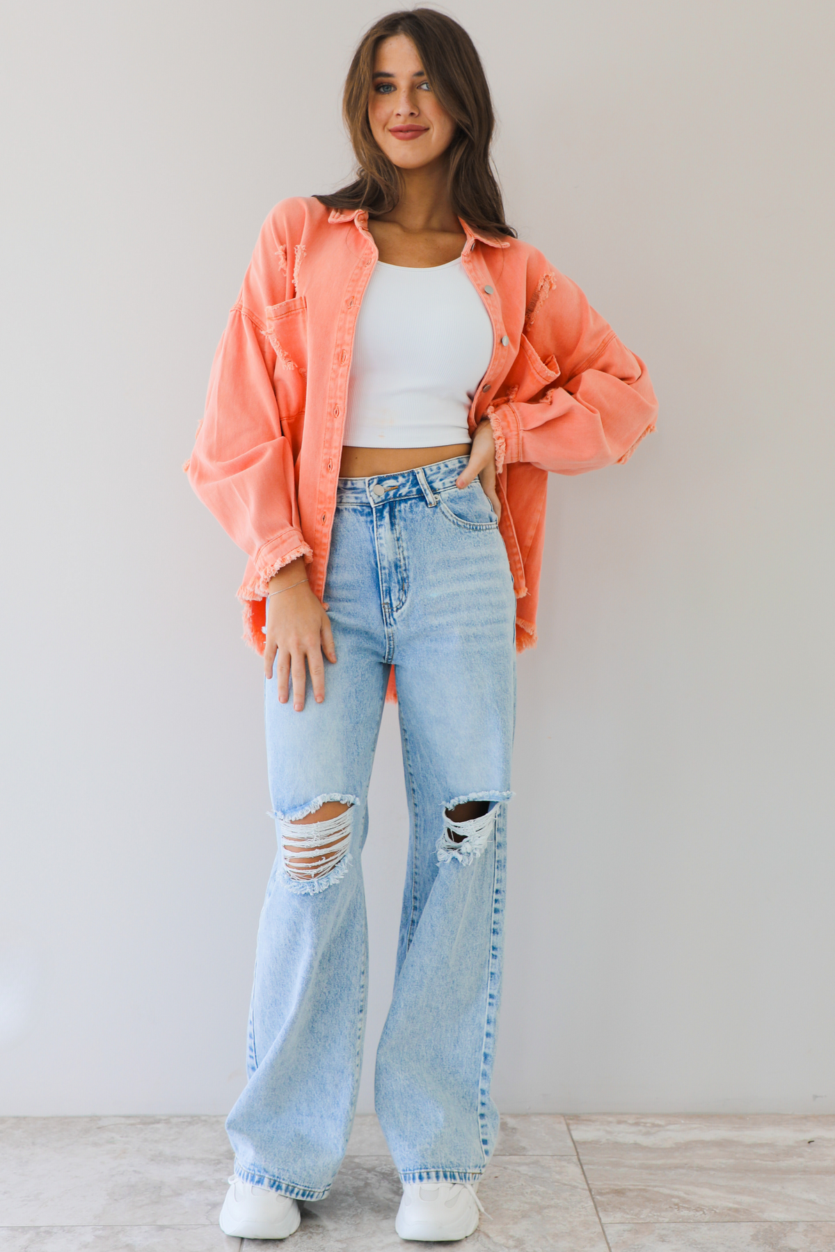 Fall Style Shacket: Orange