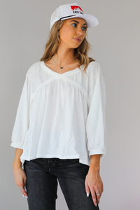 Going To Town Top: White