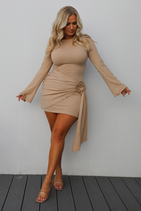 Just Fine Dress: Caramel