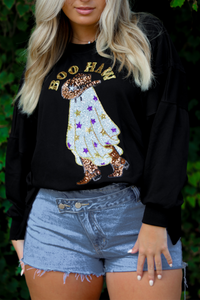 BOOHAW Sweater: Black/Multi
