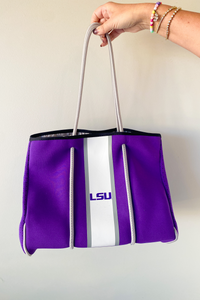 LSU Oversized Gameday Tote: Purple/Multi