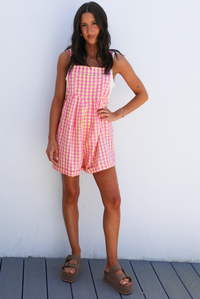 So Sweet Overalls: Pink/Yellow