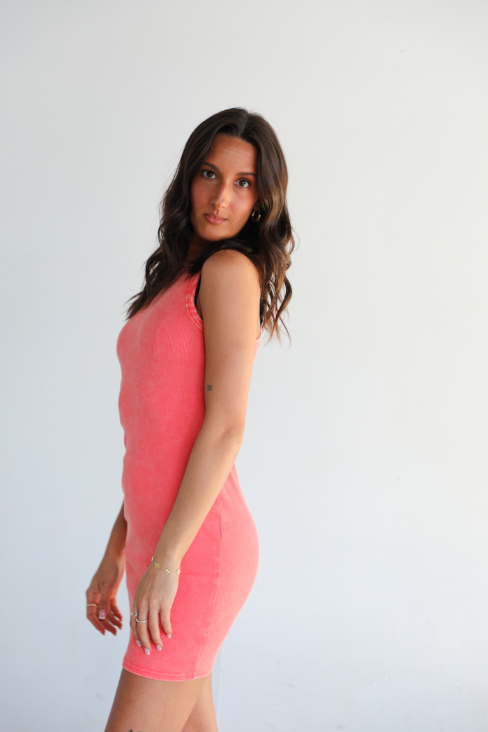 On The Go Dress: Coral