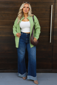 Everything You Need Cardigan: Green