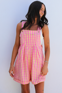 So Sweet Overalls: Pink/Yellow