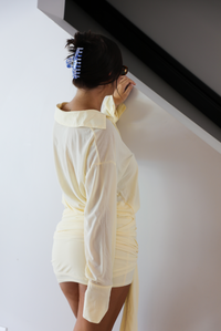 Miami Nights Dress: Pale Yellow