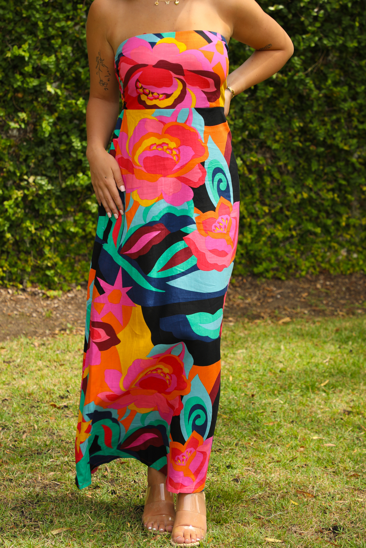 To You Tube Maxi Dress: Multi