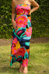 To You Tube Maxi Dress: Multi