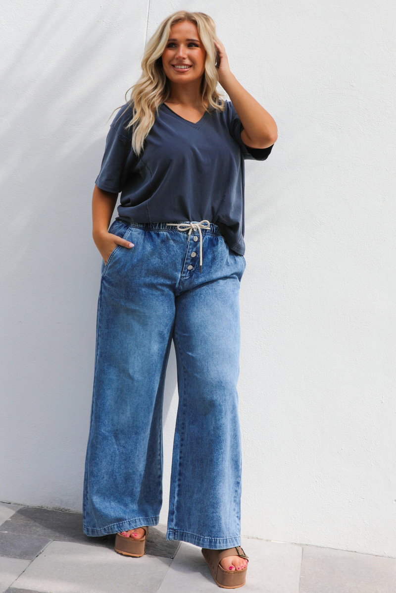 Simply Basic Tee: Navy