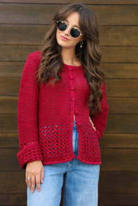 Remember Me Cardigan: Red