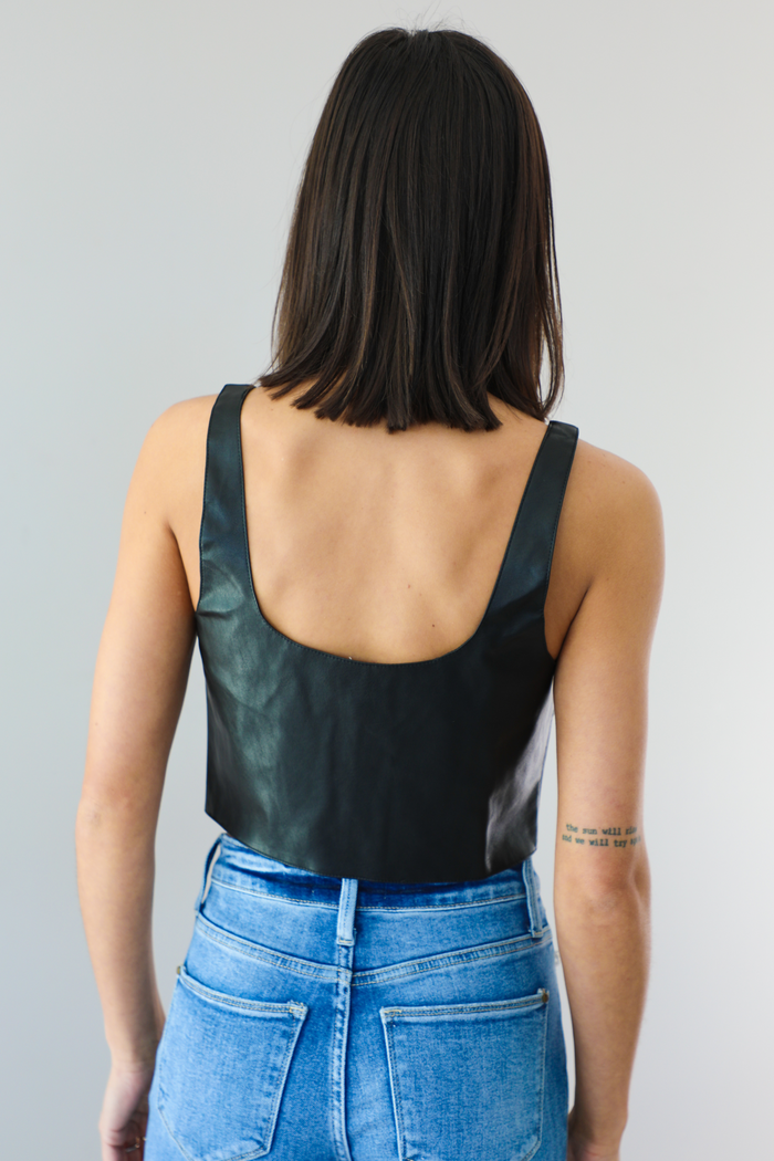 Carry On Crop Top: Black