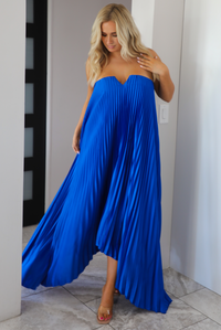 Midnight Dancing Maxi Dress: Royal Blue