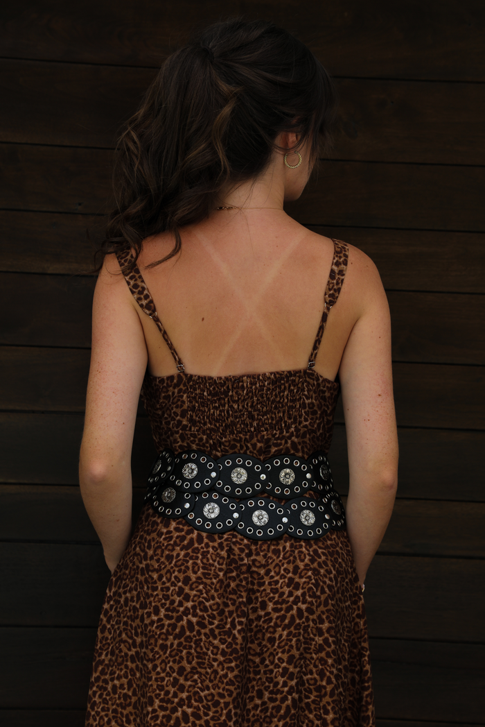 PRE-ORDER: Something Else Belt: Black/Silver
