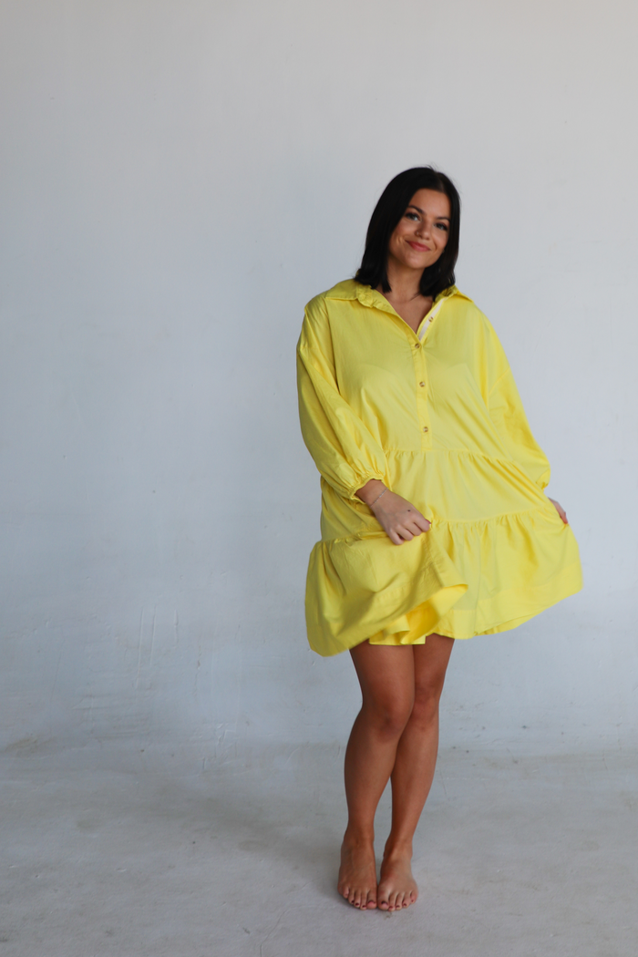 Absolutely Sure Dress: Yellow