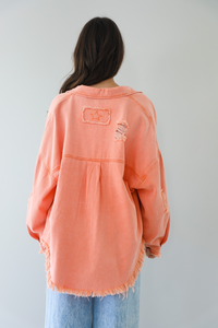 Fall Style Shacket: Orange