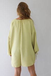 Perfect Style Romper: Chartreuse