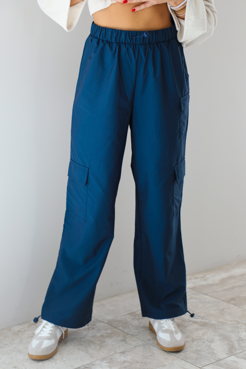 Right Next To You Cargo Pants: Navy