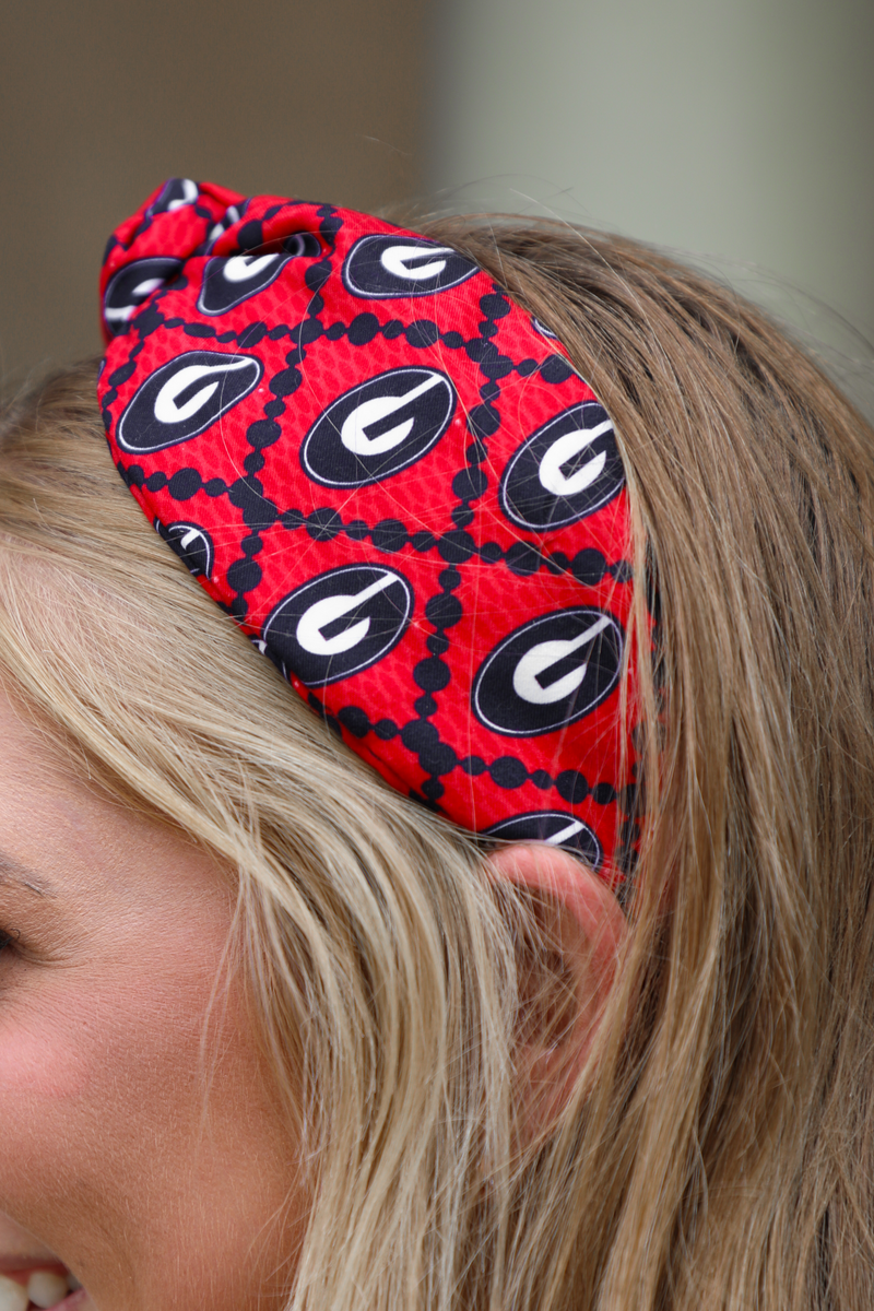 Athens Headband: Red/Multi