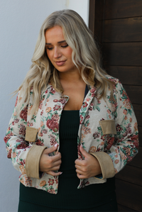 Antique Floral Jacket: Multi/Floral