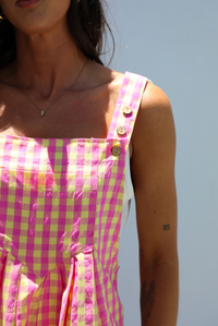 So Sweet Overalls: Pink/Yellow