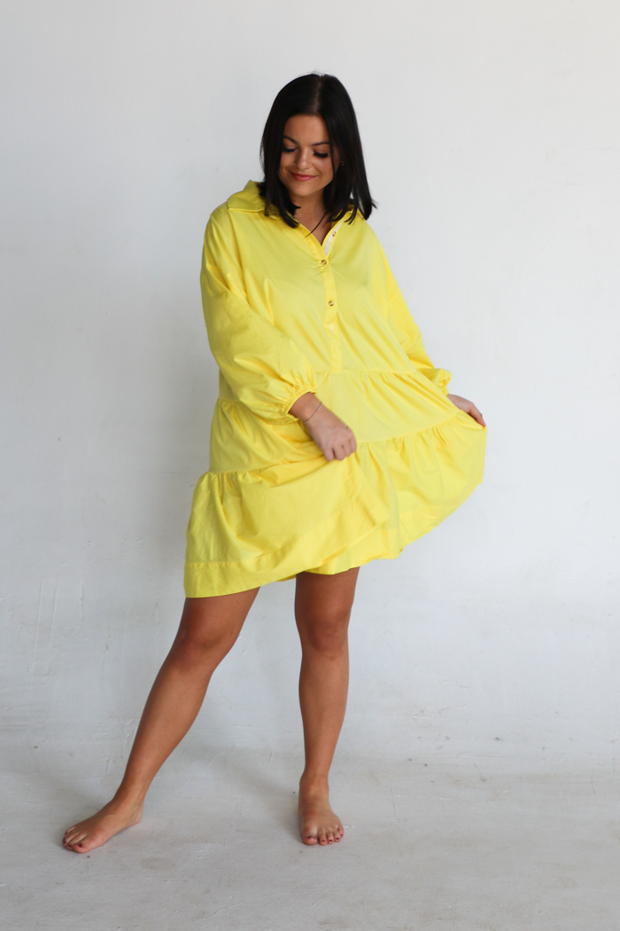 Absolutely Sure Dress: Yellow