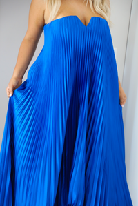Midnight Dancing Maxi Dress: Royal Blue