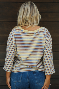 Talk It Out Top: Multi/Striped
