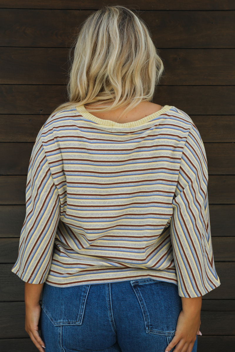 Talk It Out Top: Multi/Striped