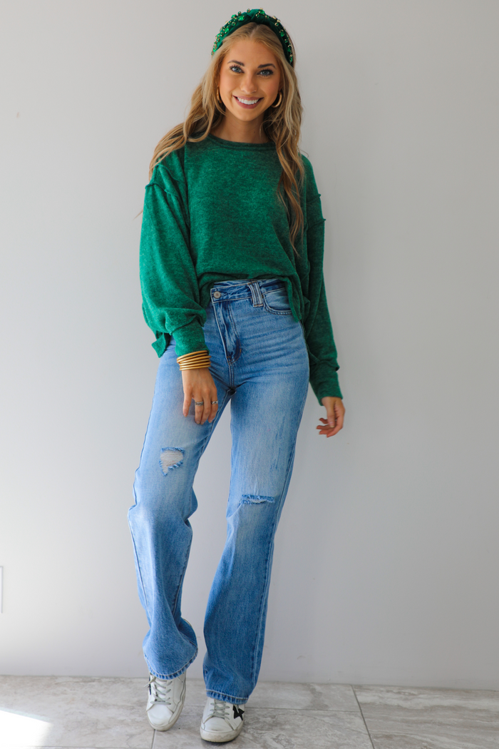 Good Terms Sweater: Green