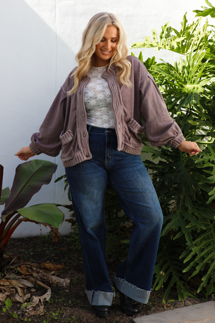 In The Details Jacket: Mauve