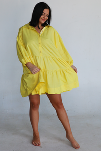Absolutely Sure Dress: Yellow