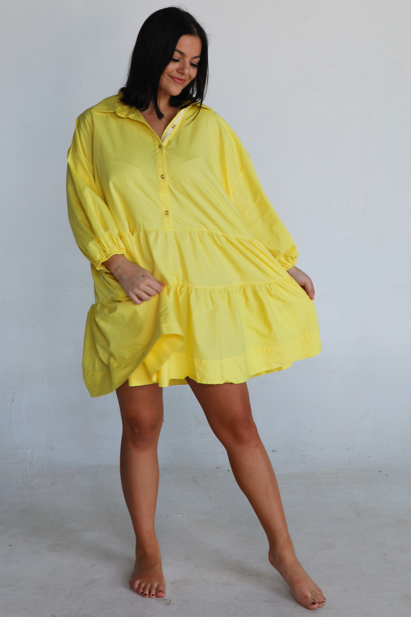 Absolutely Sure Dress: Yellow