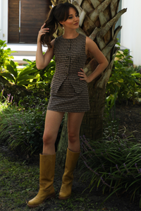 Think Again Set: Brown/Plaid