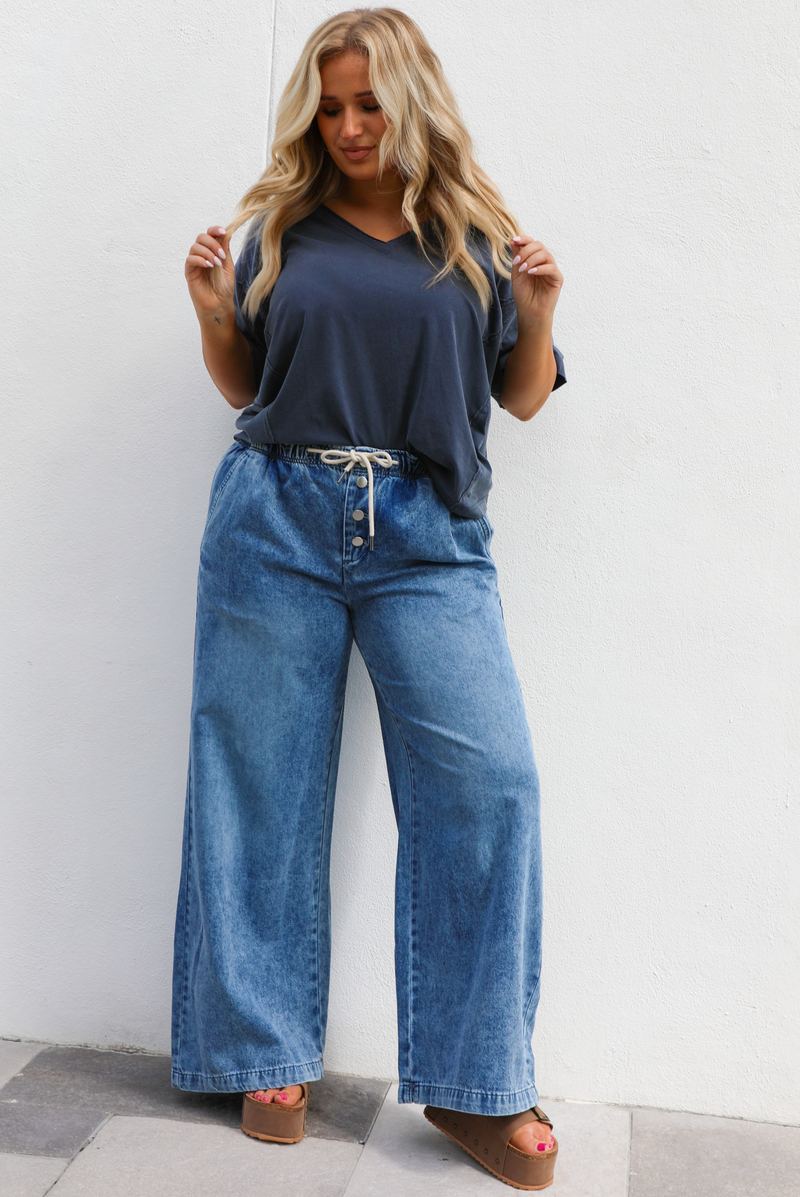 Simply Basic Tee: Navy