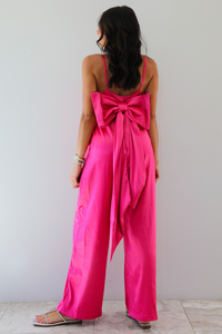Rooftop Martinis Jumpsuit: Pink