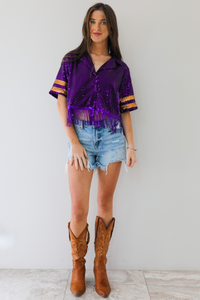 Ready For Gameday Top: Purple/Gold