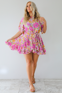 Floral Darling Dress: Pink/Multi