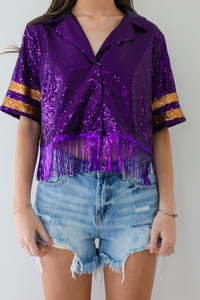 Ready For Gameday Top: Purple/Gold