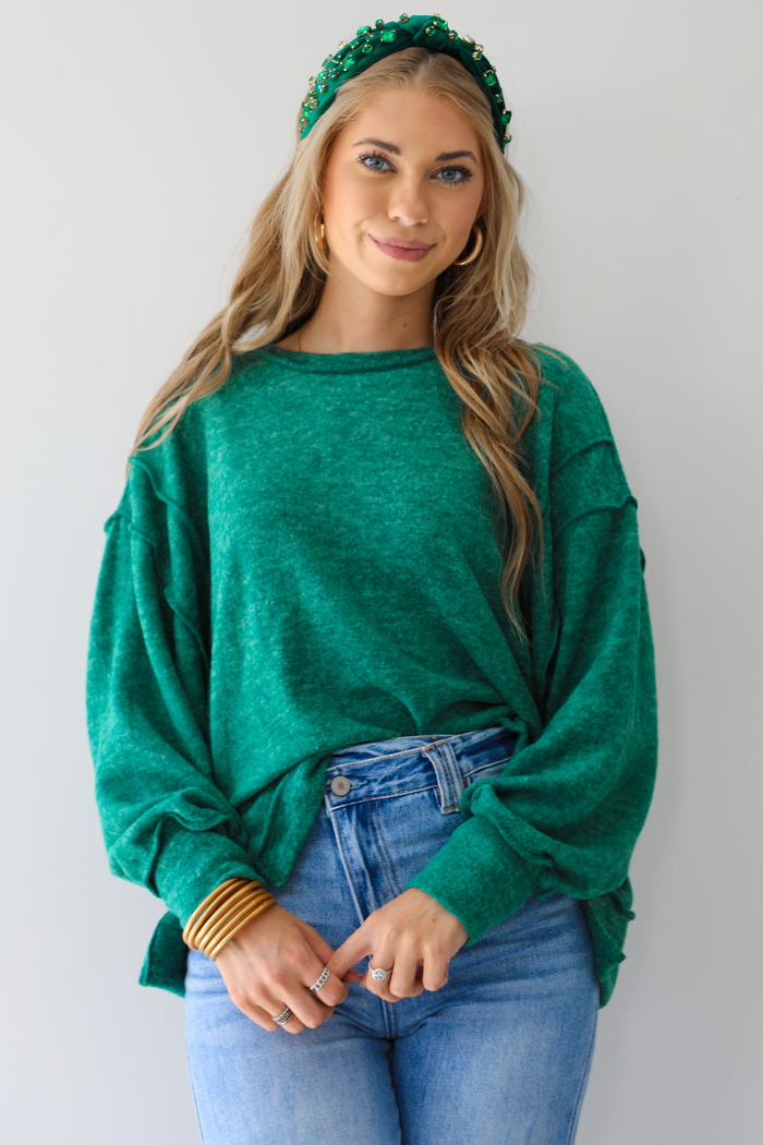 Good Terms Sweater: Green