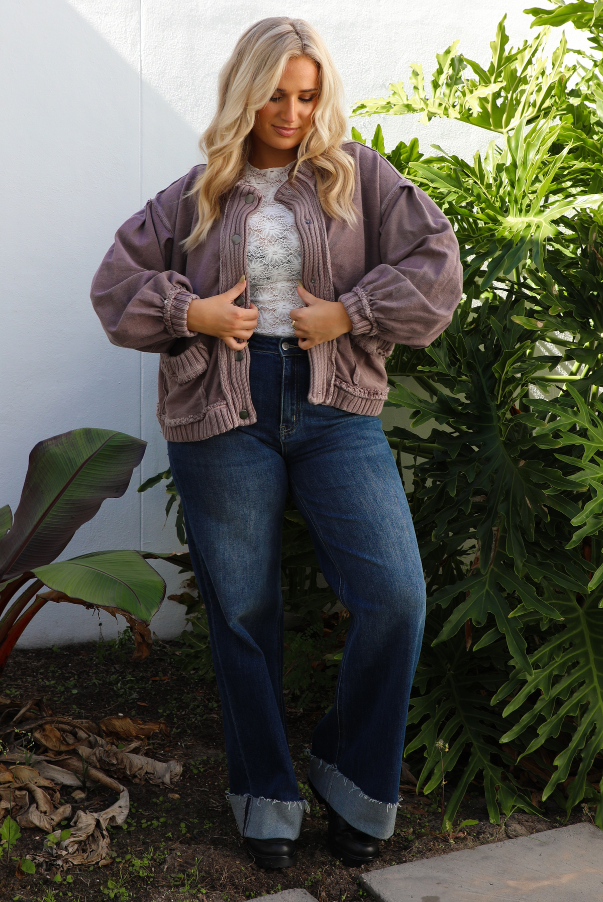 In The Details Jacket: Mauve