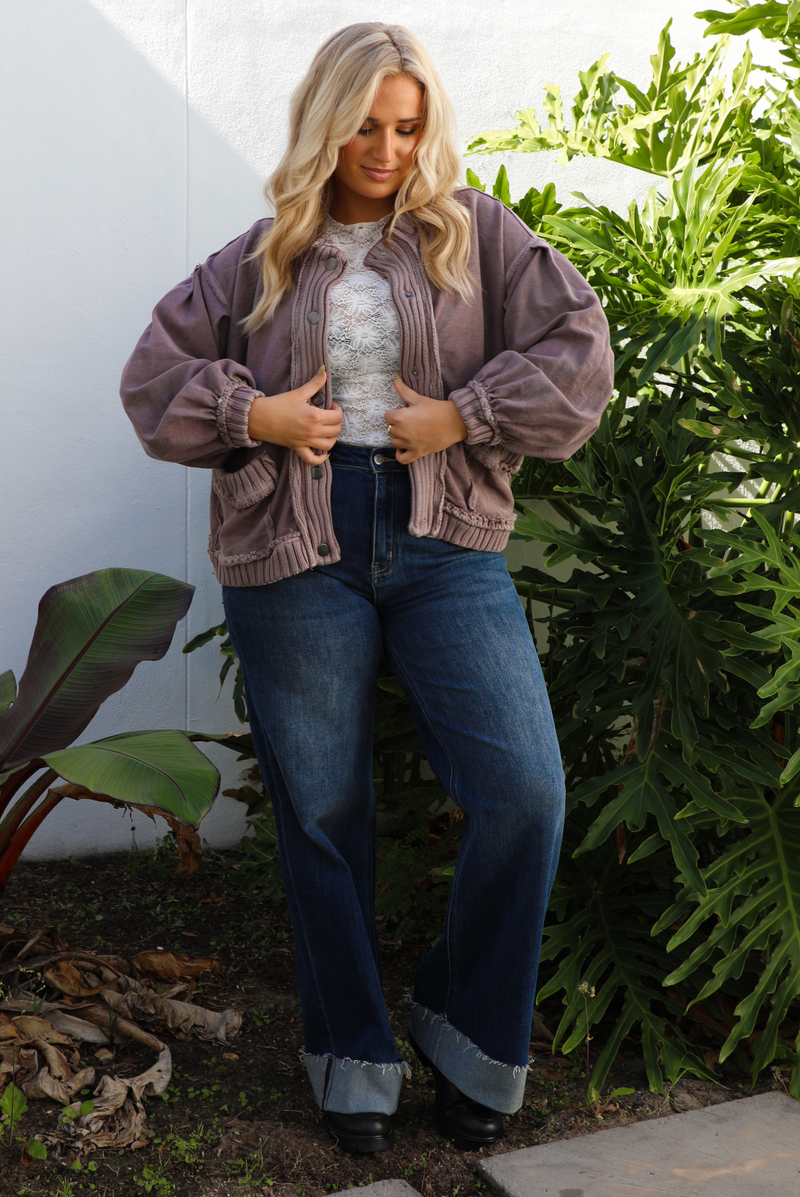 In The Details Jacket: Mauve