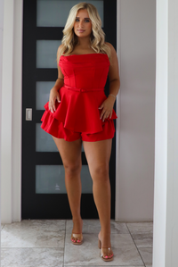 Things I've Done Romper: Red