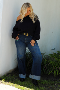Think About It Sweater: Navy